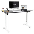 Sealey DH69 Dellonda Single Motor Ultra-Quiet Adjustable-Height Electric Sit/Stand Desk - Black Desktop