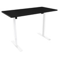 Sealey DH69 Dellonda Single Motor Ultra-Quiet Adjustable-Height Electric Sit/Stand Desk - Black Desktop