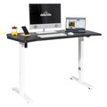 Sealey Dellonda Single Motor Ultra-Quiet Adjustable-Height Electric Sit/Stand Desk - Carbon Fibre Effect Desktop