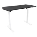 Sealey Dellonda Single Motor Ultra-Quiet Adjustable-Height Electric Sit/Stand Desk - Carbon Fibre Effect Desktop