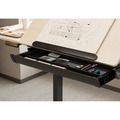 Sealey Dellonda Single Motor Ultra-Quiet Electric Adjustable Drawing Table with 40 Tilt, Drawer & Side Table