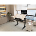 Sealey Dellonda Single Motor Ultra-Quiet Electric Adjustable Drawing Table with 40 Tilt, Drawer & Side Table