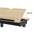 Sealey Dellonda Single Motor Ultra-Quiet Electric Adjustable Drawing Table with 40 Tilt, Drawer & Side Table