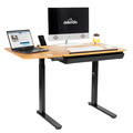 Sealey Dellonda Single Motor Ultra-Quiet Electric Adjustable Drawing Table with 40 Tilt, Drawer & Side Table