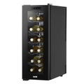 Baridi 12 Bottle Wine Fridge & Cooler - Black