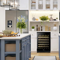 Baridi 54 Bottle Under-Counter/Freestanding Fridge & Cooler 60cm