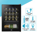 Baridi 20 Bottle Tabletop Wine Fridge & Cooler