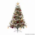 Sealey DH81 Dellonda Pre-Lit Hinged Christmas Tree with 270 Warm White LED Lights 6ft(180cm)