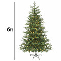 Sealey DH81 Dellonda Pre-Lit Hinged Christmas Tree with 270 Warm White LED Lights 6ft(180cm)