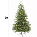 Sealey DH82 Dellonda Pre-Lit Hinged Christmas Tree with 350 Warm White LED Lights 7ft(210cm)