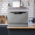Sealey DH84 Baridi Tabletop Dishwasher 6 Place Settings 6.5L Capacity - Silver