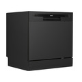 Baridi Tabletop Dishwasher 8 Place Settings 8L Capacity - Black