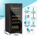 Baridi 18 Bottle Dual Zone Wine Fridge & Cooler