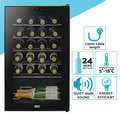 Baridi 24 Bottle Tabletop Wine Fridge & Cooler