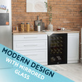Baridi 24 Bottle Tabletop Wine Fridge & Cooler