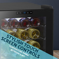 Baridi 24 Bottle Tabletop Wine Fridge & Cooler