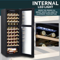 Baridi 44 Bottle Dual Zone Wine Fridge & Cooler