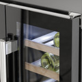 Sealey DH96 Baridi 40 Bottle/120 Can Under-Counter/Freestanding Dual Zone Wine Fridge & Cooler 60cm