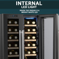 Baridi 24 Bottle Dual Zone Wine Fridge & Cooler