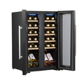 Baridi 24 Bottle Dual Zone Wine Fridge & Cooler