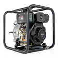 Hyundai DHYT80E 80mm 3 Electric Start Open Frame Diesel Trash Water Pump, 25m Total Head, 6m Lift, 880min Flow Rate, 6hp, 296cc