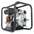Hyundai DHYT80E 80mm 3 Electric Start Open Frame Diesel Trash Water Pump, 25m Total Head, 6m Lift, 880min Flow Rate, 6hp, 296cc