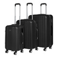 Sealey DL11 Dellonda Lightweight ABS Luggage Set with TSA Lock - Black