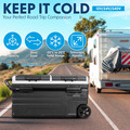 Dellonda Portable Fridge Freezer/Cool Box with LED Display 75L
