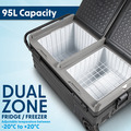 Dellonda Portable Fridge Freezer/Cool Box with LED Display 95L