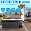 Dellonda Portable Fridge Freezer/Cool Box with LED Display 95L