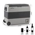 Sealey Dellonda Portable Fridge Freezer/Cool Box with LED Display 60L