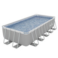 Sealey Dellonda Deluxe Steel Frame Rectangular Swimming Pool with Step Ladder & Filter Pump 21ft