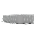 Sealey Dellonda Deluxe Steel Frame Rectangular Swimming Pool with Step Ladder & Filter Pump 21ft
