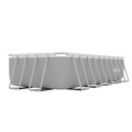 Sealey Dellonda Deluxe Steel Frame Rectangular Swimming Pool with Step Ladder & Filter Pump 21ft