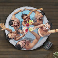 Dellonda 2-4 Person Inflatable Hot Tub/Spa with Smart Pump - Rattan Effect