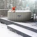 Sealey DL91 Dellonda 4-6 Person Inflatable Hot Tub/Spa with Smart Pump - Rattan Effect
