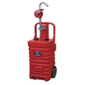 Mobile Dispensing Tank with Oil Rotary Pump 55L - Red