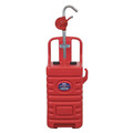 Mobile Dispensing Tank with Oil Rotary Pump 55L - Red