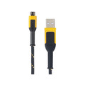 DEWALT DWT1311322 Telecoms USB A to USB-Micro Reinforced Charging Cable 1.8m (6ft)