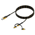 DEWALT DWT1311356 Telecoms Reinforced Braided 3-in-1 Combo Cable 1.8m (6ft)
