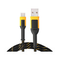 DEWALT DWT1311361 Telecoms USB A to USB C Reinforced Charging Cable 1.2m (4ft)