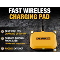 DEWALT DWT1410476 Telecoms Fast Wireless Charging Pad