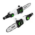 Excel 9755 20V 2-in-1 Pole Hedge Trimmer & Chainsaw with 1 x 4.0Ah Battery, Charger