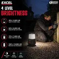 Excel EXL10766 10766 18V/240V 10000 Lumens Hybrid 360° Site Light