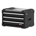 Excel 11630 6 Drawer Modular Rolling Tool Box Stackable with Stainless Steel Worktop
