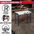 Excel 31575 Portable Steel Welding Table & Workbench with Adjustable Height