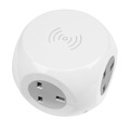 Sealey EL144WC 1.4m Extension Cable Cube & Wireless Charging Pad 3 x 230V & 3 x USB