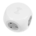 Sealey EL144WC 1.4m Extension Cable Cube & Wireless Charging Pad 3 x 230V & 3 x USB