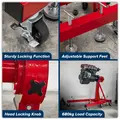 Sealey ES680D Folding 360� Rotating Engine Stand with Geared Handle Drive 680kg Capacity