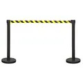 Sealey EV23 Retractable Safety Belt Barrier Post - Set of 2